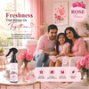 Naturayas Luxury Air Freshener Combo (Rose + Jasmine) | No Gas, No Alcohol Long Lasting Room Spray Mist (200ml x 2 Pack)