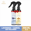 Naturayas Luxury Air Freshener Combo (Lavender + Sandalwood) | (200ml x 2)